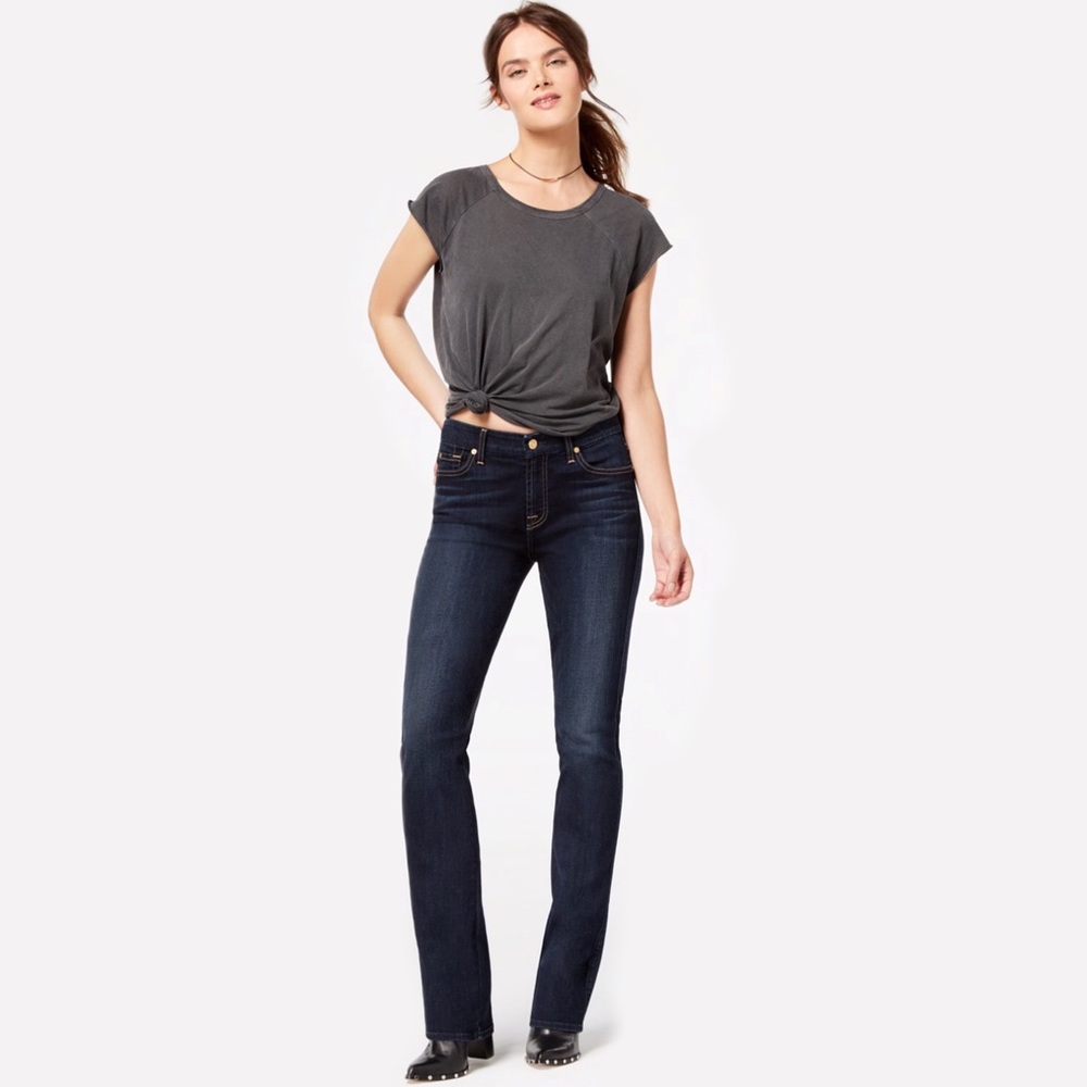 ⤵️7FAMK Kimmie Straight Leg Denim Jeans Sz 31